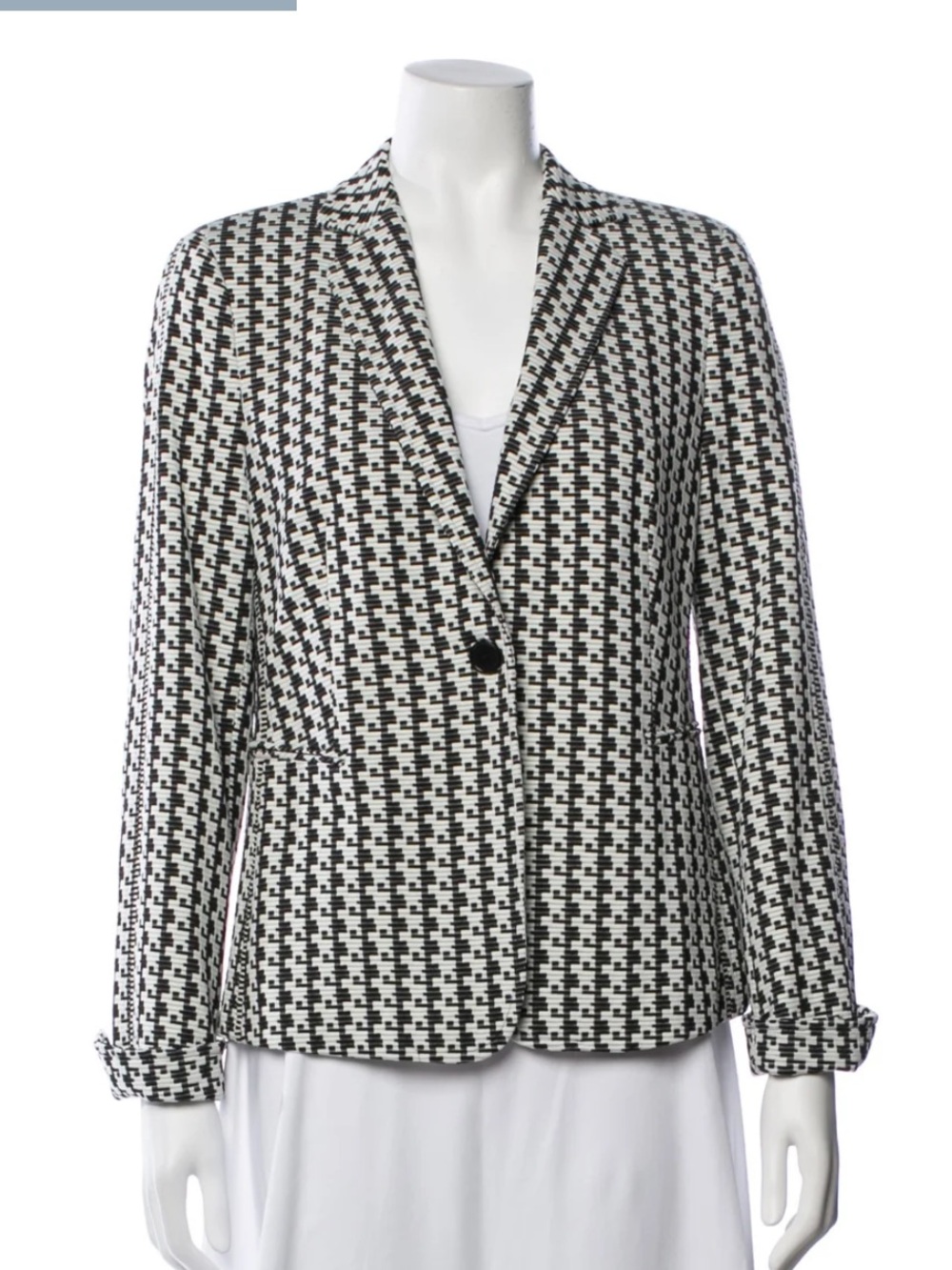 Akris Punto Classic Black & White Blazer